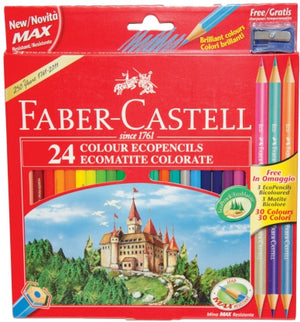 Redline 24 Full Length Colour Pencils & Sharpener