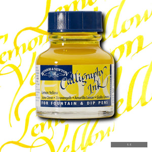 Winsor & Newton 30ml Calligraphy Ink- Lemon Yellow
