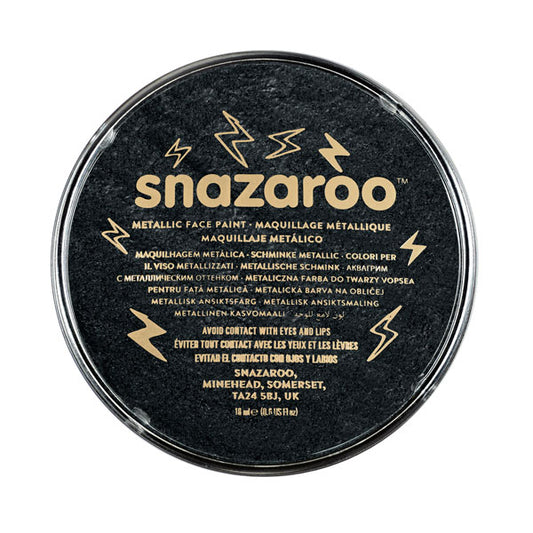 SNAZAROO MET.BLACK 18ML FACE PAINT