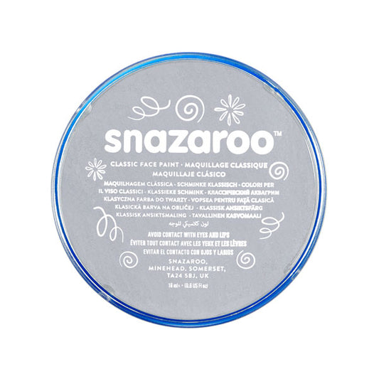 SNAZAROO LT.GREY 18ML FACE PAINT