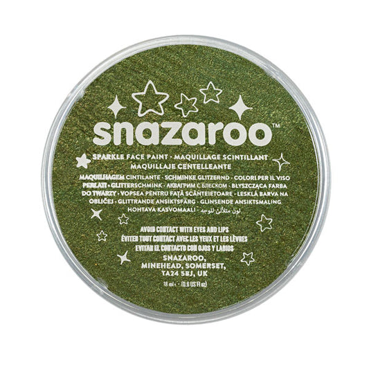 SNAZAROO-SPARKLE GREEN 18ML FACE PAINT