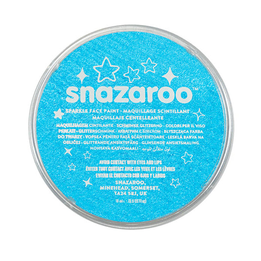 SNAZAROO- SPARKLE TURQUOISE 18ML FACE PAINT