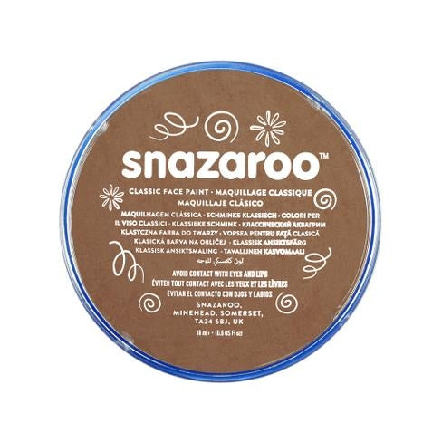 SNAZAROO BEIGE BROWN 18ML FACE PAINT