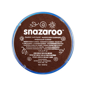 SNAZAROO DARK BROWN 18ML FACE PAINT