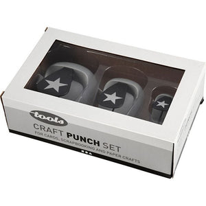 Craft Punch Set Star Size 25+49+75mm (3 Pieces)