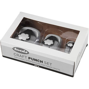 Craft Punch Set Flower Size 25+49+75mm (3 Pieces)