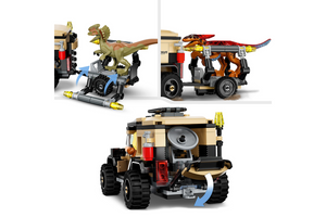 Lego Pyroraptor and Dilophosaurus Transport