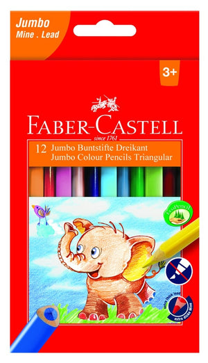 Jumbo Triangular Colour Pencils Box Of 12