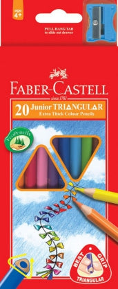 Jr.Grip 20 Colourtriangular Pencils