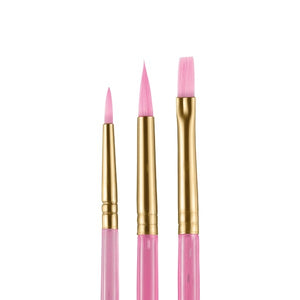 Snazaroo Pink Starter Brushes - Set of 3