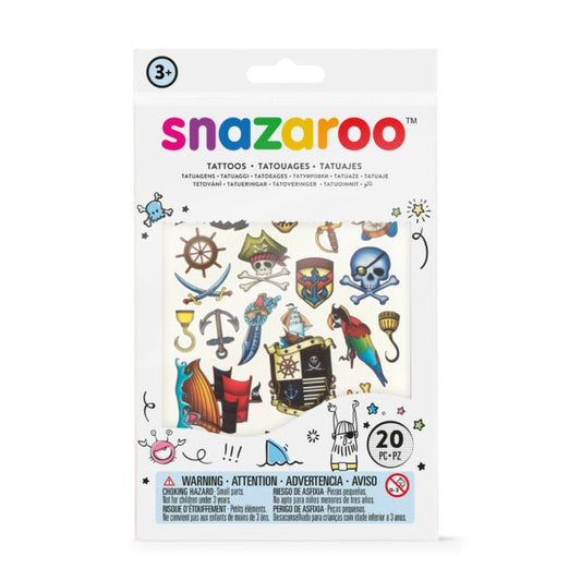 Snazaroo Adventure Temporary Tattoos- Set of 20