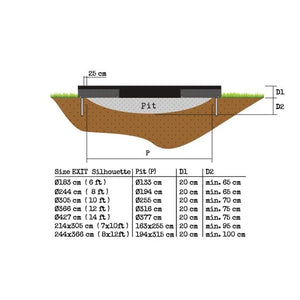 EXIT Silhouette Ground + Safetynet 183 (6ft)