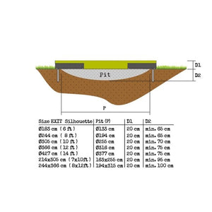 EXIT Silhouette Ground + Safetynet 183 (6ft)