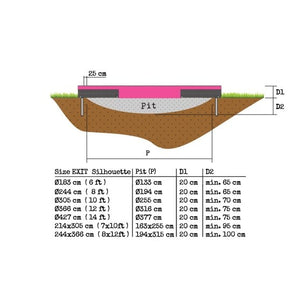 EXIT Silhouette Ground + Safetynet 183 (6ft)