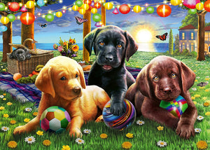 Puppy Picnic  - 100 XXL Piece Jigsaw 
