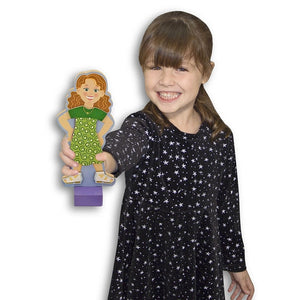 Maggie Magnetic Wooden Dress-Up Doll