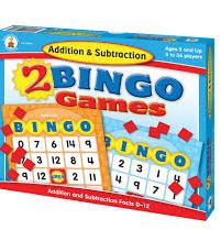Addition/Subtraction Bingo Game