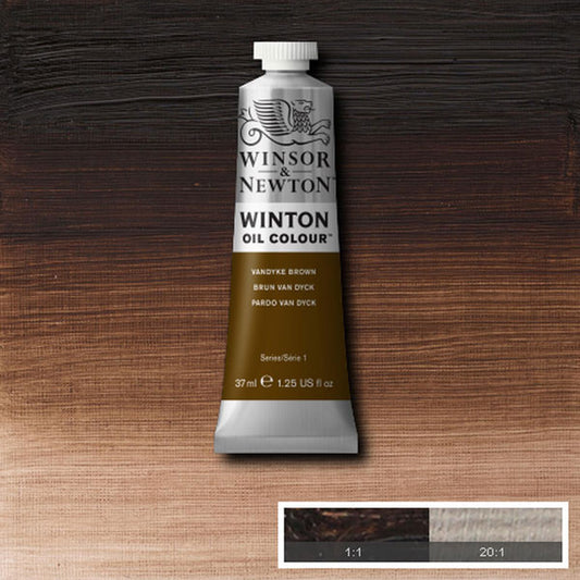 WINTON OIL COLOUR VANDYKE BROWN 37ml