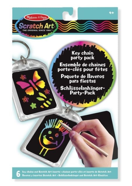 Key Chain Scratch Art Party Pack