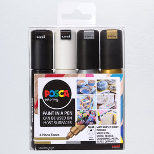 Posca PC-8K Pack Of 4 Mono Tone Paint Markers