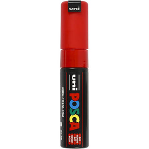 Posca Pc-8K Broad Chisel Tip Red Paint Marker