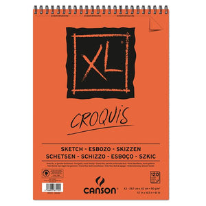 CANSON XL A3 SPIRAL PAD 90GSM