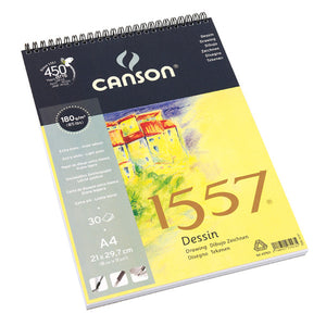 CANSON 1557 DRAWING PAD A4 180GSM