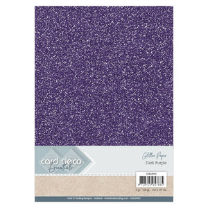 Card Deco Essentials Glitter Paper Dark Purple