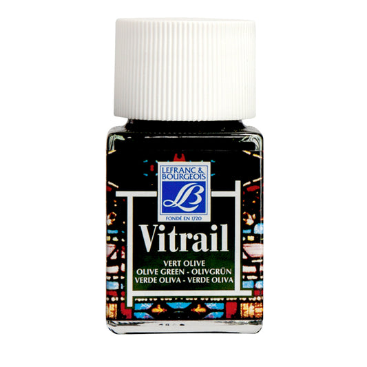 VITRAIL 50ML OLIVE GREEN  GLASS PAINT