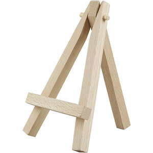 Mini Easel, H: 11.5 cm, 1 pc, beech