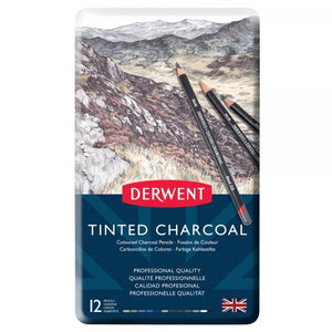 DERWENT TINTED C/COAL TIN OF 12