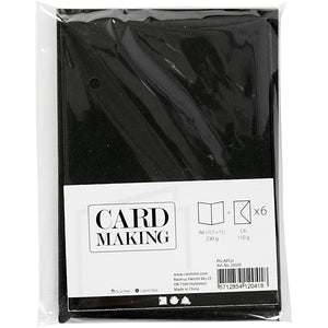 Cards/Env 6pk Black