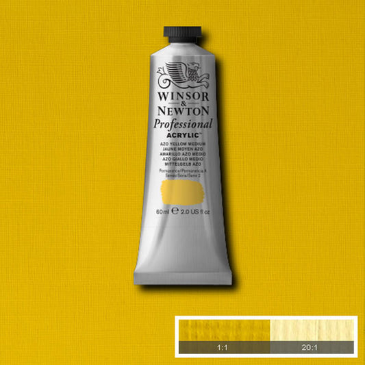 Professional Acrylic Azo Yellow Medium 60ml Tube