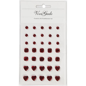 Rhinestones, Round, Square, Heart,