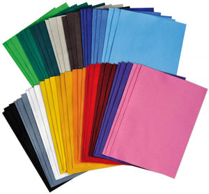Felt sheets 54 pcs 18 colours
