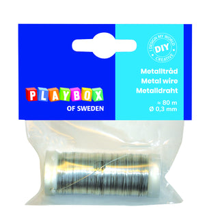 Metal wire 80m silver