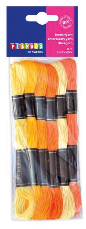 Embroidery yarn brown