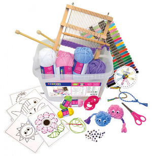Craft box, textile handicraft