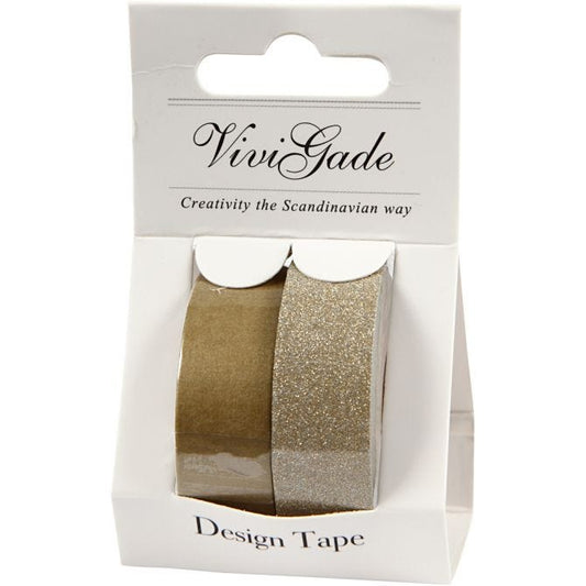 Washi Tape- Gold 2Pk