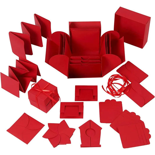 Explosion Box Size 7x7x7.5+12x12x12cm - Red