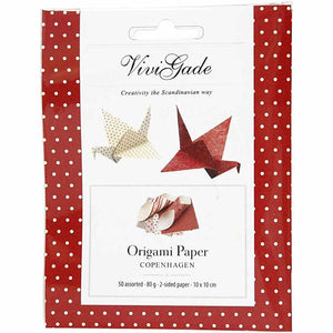 Vivi Gade Origami Paper 10cm - Copenhagen (50 Sheets)