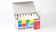 Chunki Chalk White Pack 40