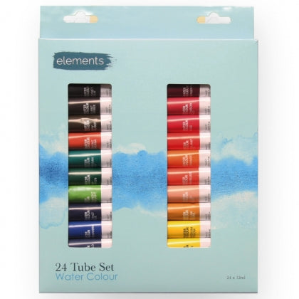 Elements Watercolour 24 tube set