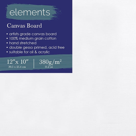 Elements Canvas Board 12" x 10" (30.5 x 25.4cm)