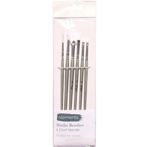 Elements Synt Brush Pk 6 SH