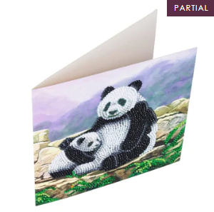 Crystal Art Card Panda