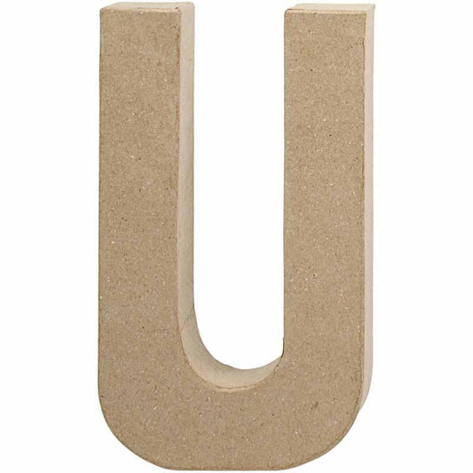 Papier Mache Letter 20Cm- U