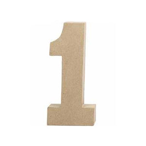 Papier Mâché Number - 1 (20cm)