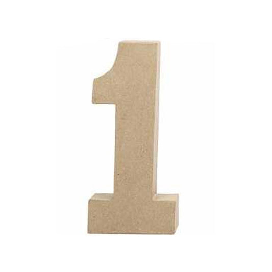 Papier Mâché Number - 1 (20cm)