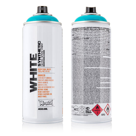 MONTANA WHITE S/PAINT 400ML-LT.BLUE